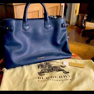 Beautiful Navy Burberry Tote